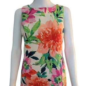 Jessica Howard sleeveless floral print dress Size 10P